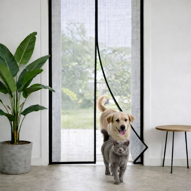 Deurgordijn 100x230 cm - Magnetische Sluiting