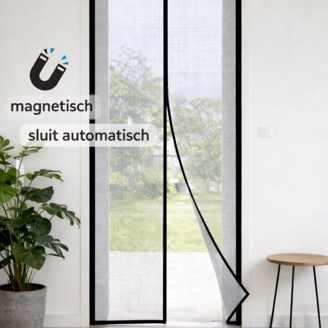 Deurgordijn 100x260 cm - Magnetische Sluiting
