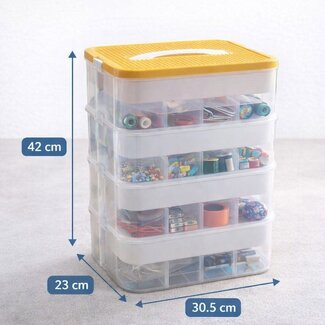 Ceruzo Opbergbox - Stapelbaar - 4 Lagen