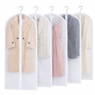 Ceruzo Kledinghoezen 5x - Transparant - 60x140cm