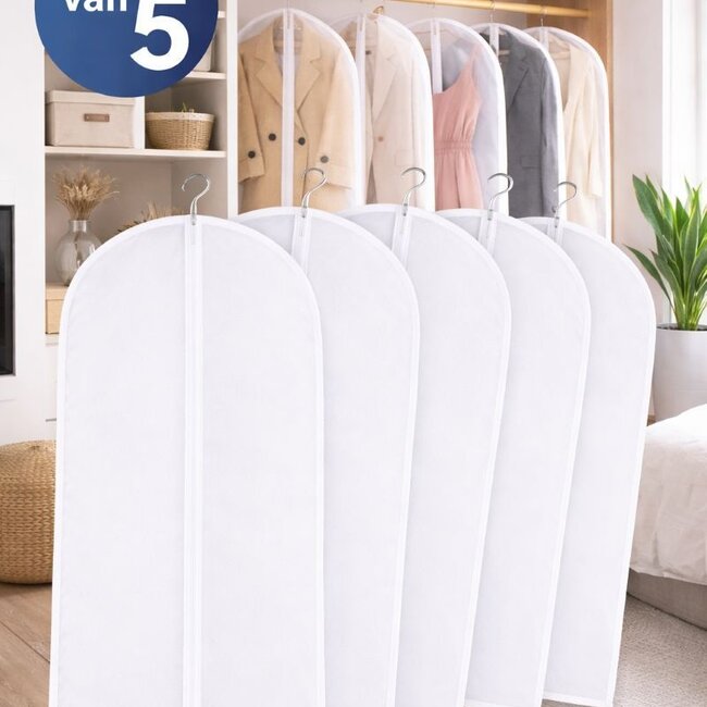 Kledinghoezen 5x - Transparant - 60x140cm