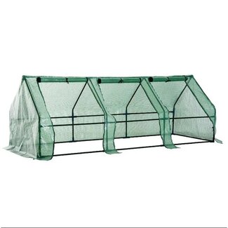 Ceruzo Gewächshaus mit 3 Türen - 270 × 90 × 90 cm