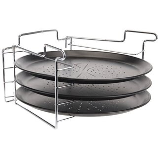 Excellent Houseware Pizza-Backset mit Antihaftbeschichtung - 4-teilig