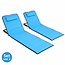 Strandmat - 2 Stuks - Lichtblauw- 145x47x40 cm