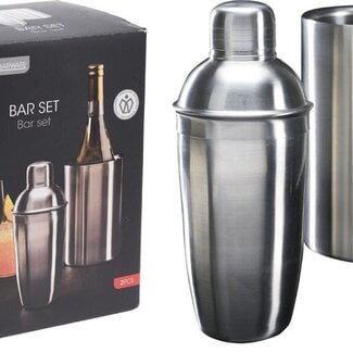 Excellent Houseware Barset - Wijnkoeler en Shaker