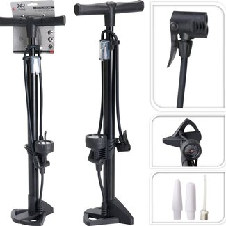 XQ Max Fietspomp Staand met Manometer