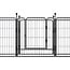 Ceruzo Hundeauslauf mit Tür - H 60 cm - Umfang 480 cm