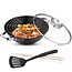 Wok - Gietijzer - Deksel met Aromaknop