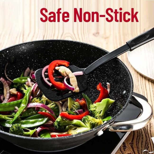 Wok - Gietijzer - Deksel met Aromaknop