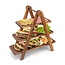 Etagere Plataan Hout - 3 Lagen - Hoogte 42 cm