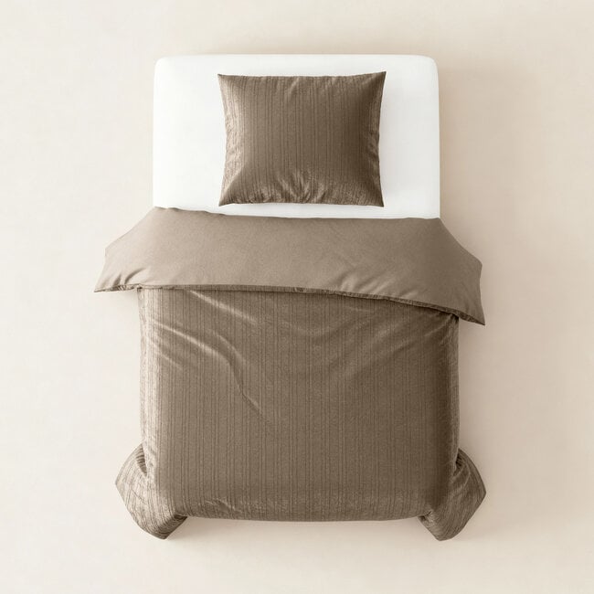 Sleeptime Velvet Duvet Cover taupe 140 × 200/220