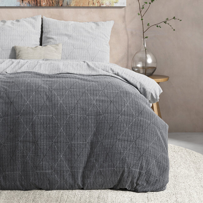 DH Flanel Quinn Antraciet 240 x 220