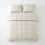Alles-in-één Lazy dekbed percale beige 240 x 220