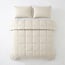 Primaviera Deluxe All-in-One Lazy Perkal-Bettdecke - Beige, 240 × 220 cm