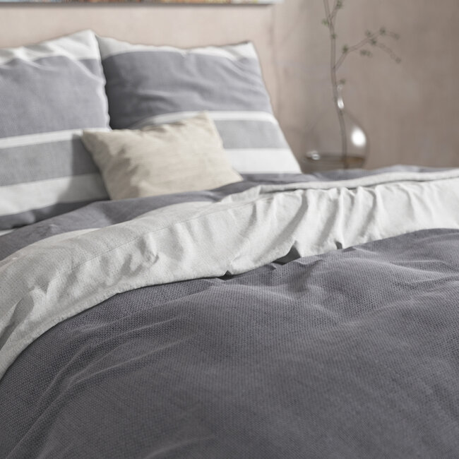 Dreamhouse Flannel Skylar Anthracite 240 × 220 - Duvet Cover
