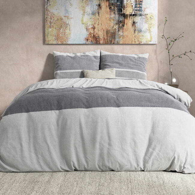 Dreamhouse Skylar Flanell-Bettbezug - Anthrazit, 240 × 220 cm