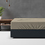 Flanellen Basic Hoeslaken Taupe 180 x 200