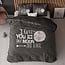 Sleeptime To the moon and back Anthracite 200 × 200/220 - Duvet Cover