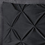 Fluwelen pintuck kussenslopen set van 2 zwart 60 x 70 cm