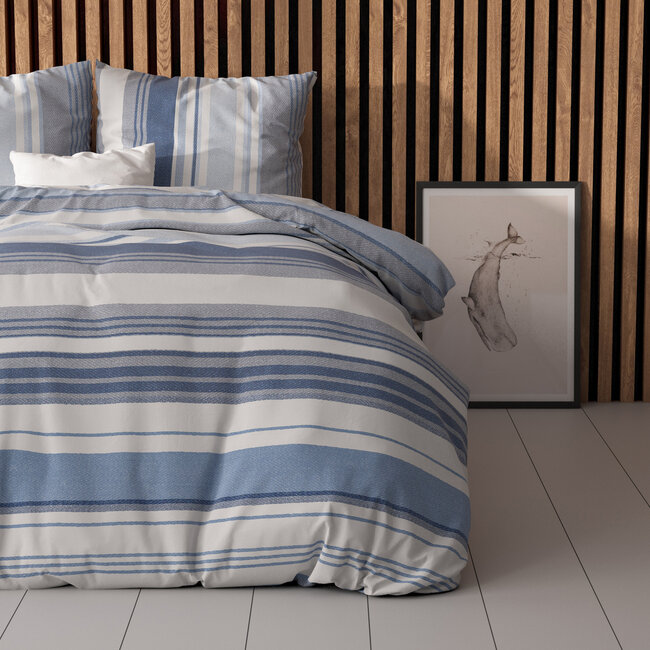 Gestreept Blauw 240 x 200/220