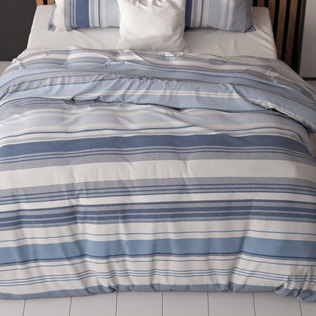 Gestreept Blauw 200 x 200/220