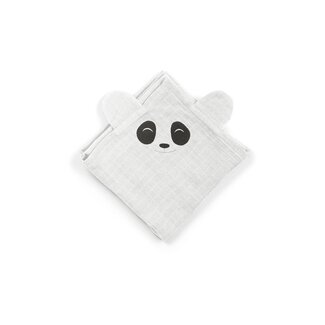 Bjørk knuffeldoekje Panda (2-pack) – Witte onyx