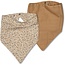 Villads slabbetje 2-pack-mix blad/ijskoffie