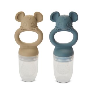Nuuroo Lauge Silikon-Fruchtsauger - 2er-Set - Woodrose