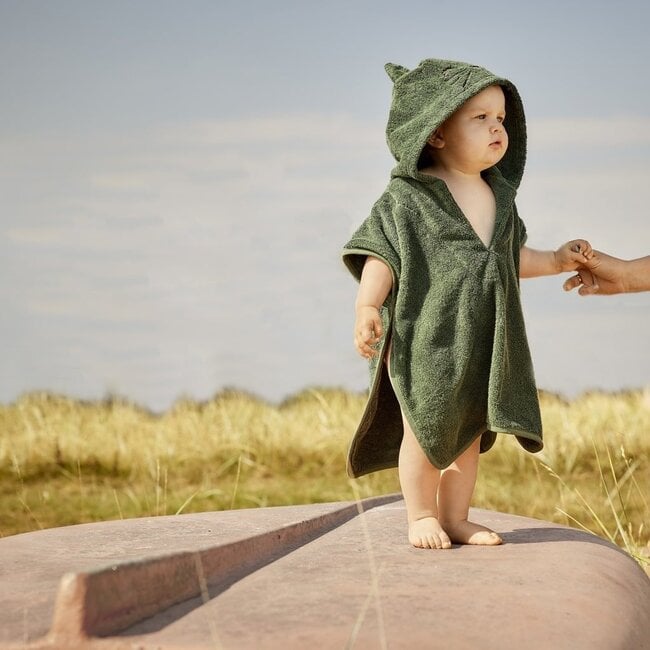 Nuuroo Adelin Hooded Poncho - Koala Bear - Tea Leaf