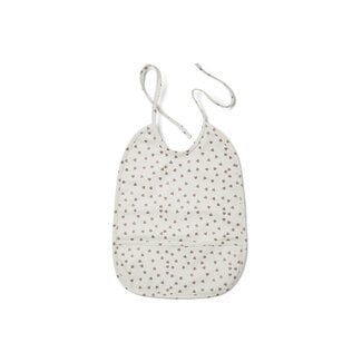 Nuuroo Ida Coated Bib with Pocket - Cream Leaf