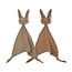 Nuuroo Ado Baby-Schmusetücher - 2er-Set - Light Brown/Sand