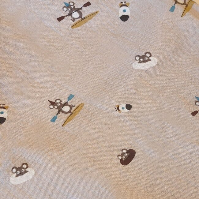 Minnie Muslin Swaddle Beige Surfer