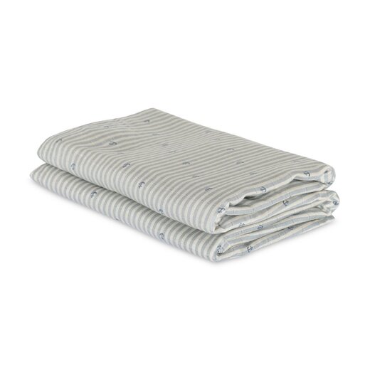 Nuuroo Bamboe mousseline doeken (2 st.) – Stripe Anchor
