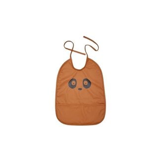 Nuuroo Ida Coated Bib with Pocket - Caramel Café