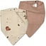 Nuuroo Villads Musselin-Lätzchen - 2er-Set - Unicorn/Rose Dust