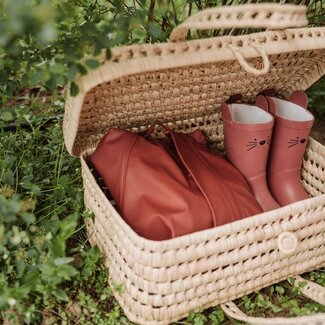 Nuuroo Anton animal rubberboots-Mahogany