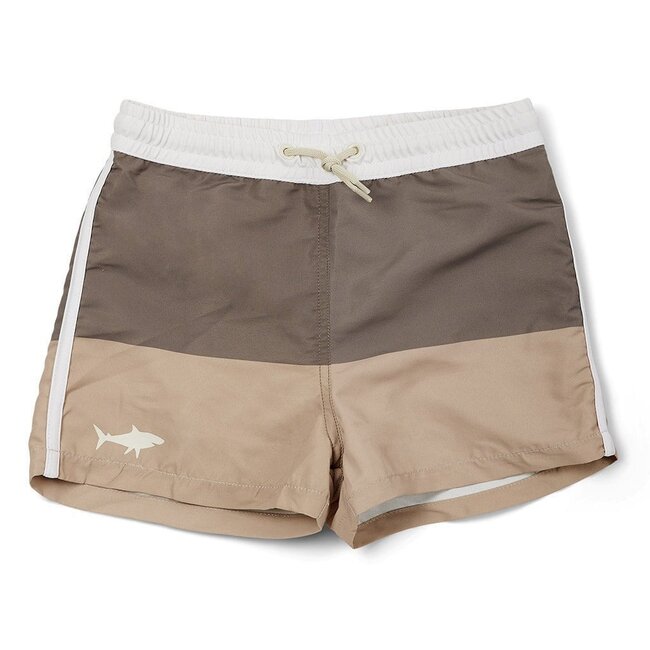 Nuuroo Milo Swim Shorts - Light Brown/Warm Green