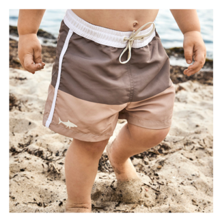 Nuuroo Milo swim shorts Ligth brown / Warm green