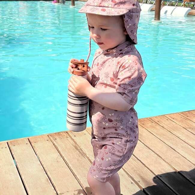 Nuuroo Dia UV Swim Jumpsuit - Sand - Flower Bee