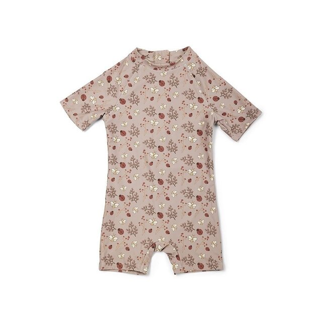Nuuroo Dia UV Swim Jumpsuit - Sand - Flower Bee