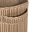 Nuuroo Moe gesteppter Aufbewahrungskorb - Groß - Cream Stripe