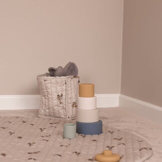 Nuuroo Lumi Quilted Storage Basket Set - Music Dino