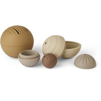 Nuuroo Neo siliconen ballen 4 st.-bruin mix