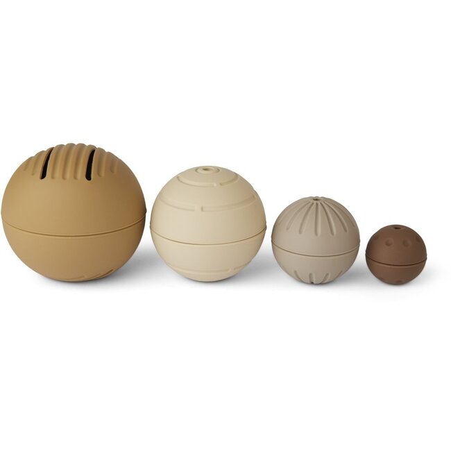 Nuuroo Neo Silikonbälle - 4er-Set - Brown Mix