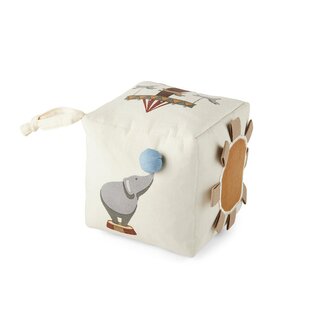 Nuuroo Jasmin Fabric Activity Cube - Cream - Circus