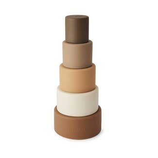 Nuuroo Vanja Silikon-Stapelturm - Brown Colour Mix