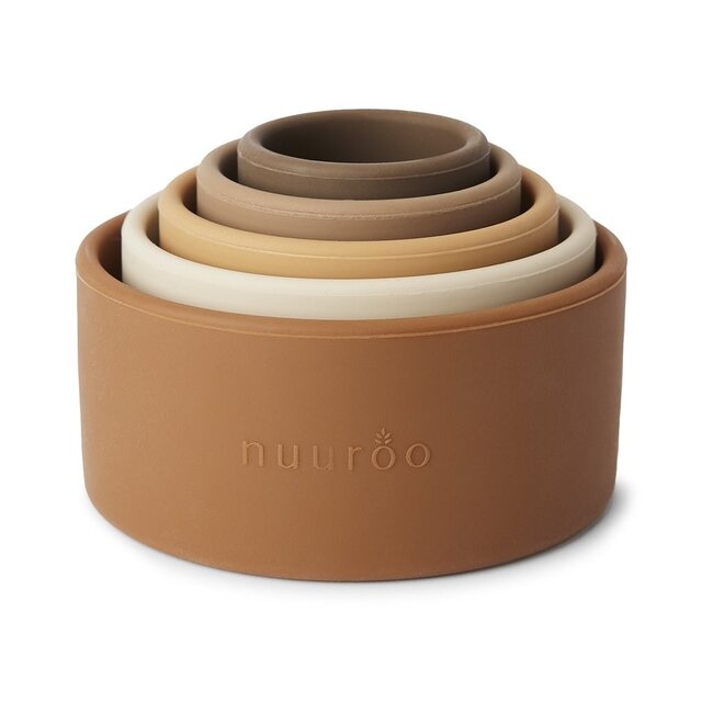 Nuuroo Vanja Silikon-Stapelturm - Brown Colour Mix