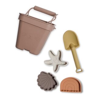 Nuuroo Millan Silikon-Strandspielzeug-Set - Brown Colour Mix