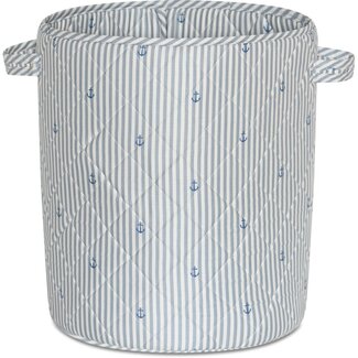 Nuuroo Moe Quilted Storage Basket - Large - Stripe-Anchor