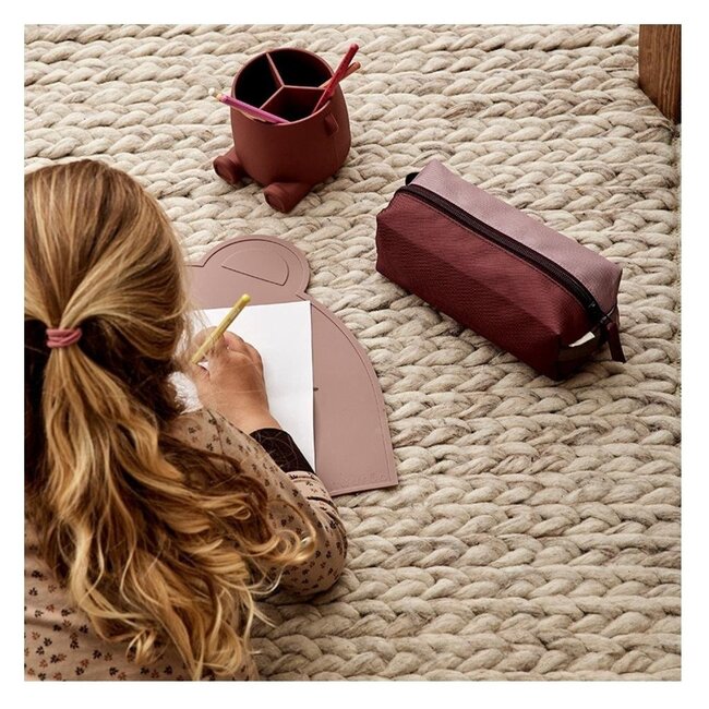 Nuuroo Oliver Mouse Pencil Case - Rose